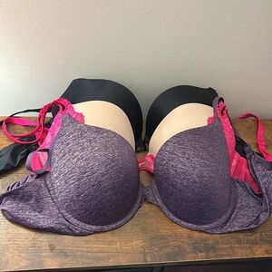 3 victoria’s secret bras size 38C